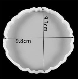 Silikonform Geodenscheibe ca. 9.3x9.8cm